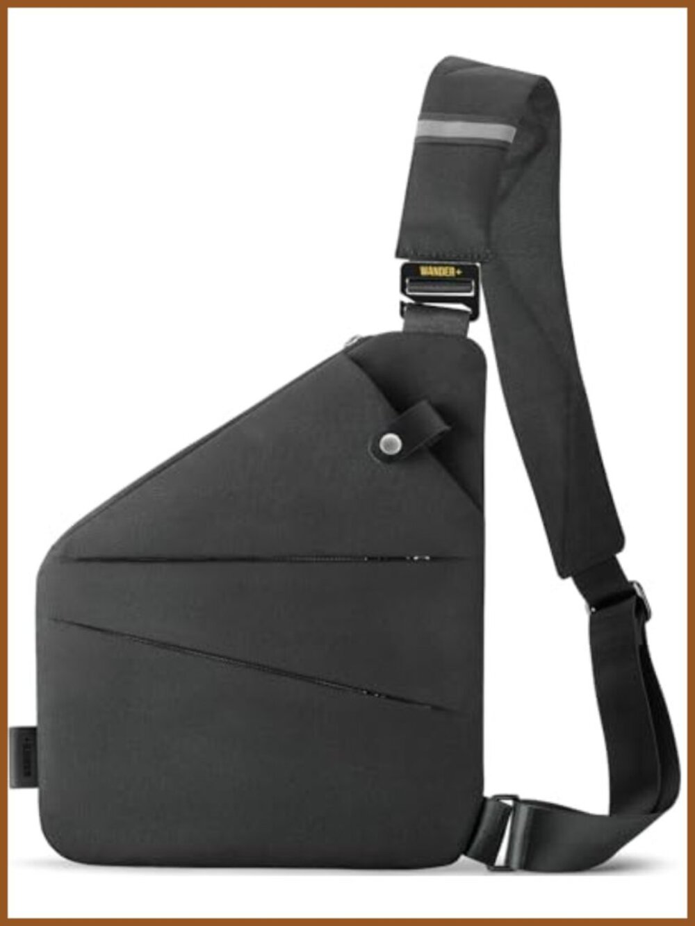 Anti Theft Crossbody Travel Bag Multi Pocket Water Resistant Sling